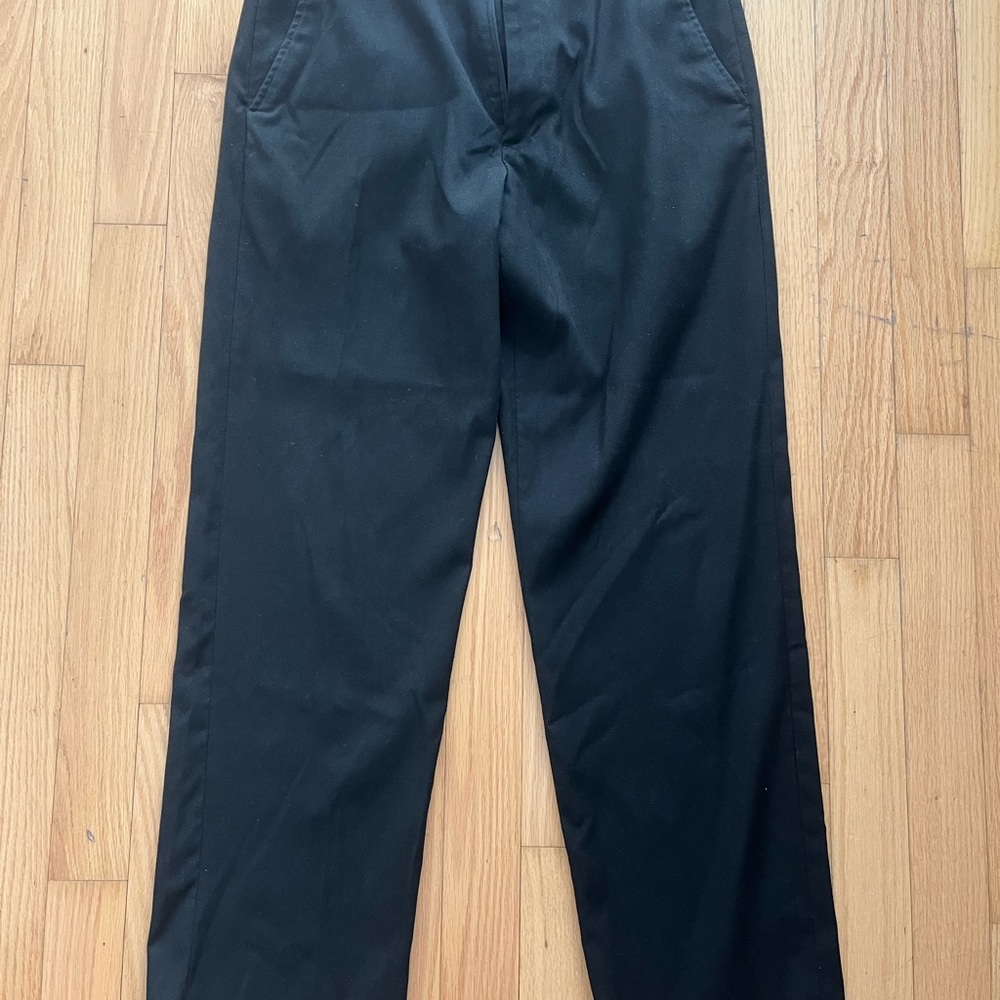 George Black Dress Pants Flat Front Formal